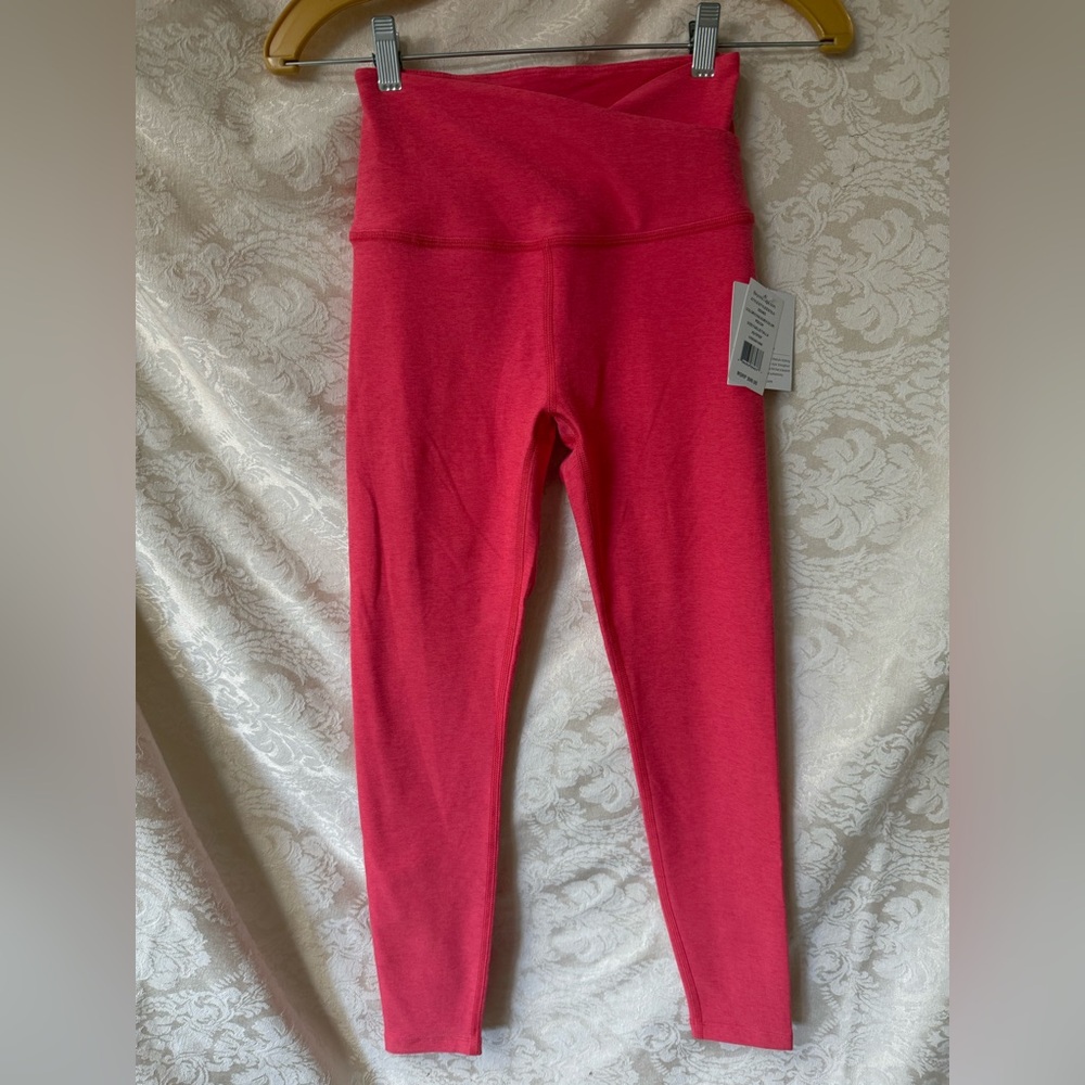 NWT Spacedye At your leisure high waisted legging in peach/coral